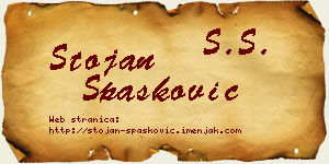 Stojan Spasković vizit kartica